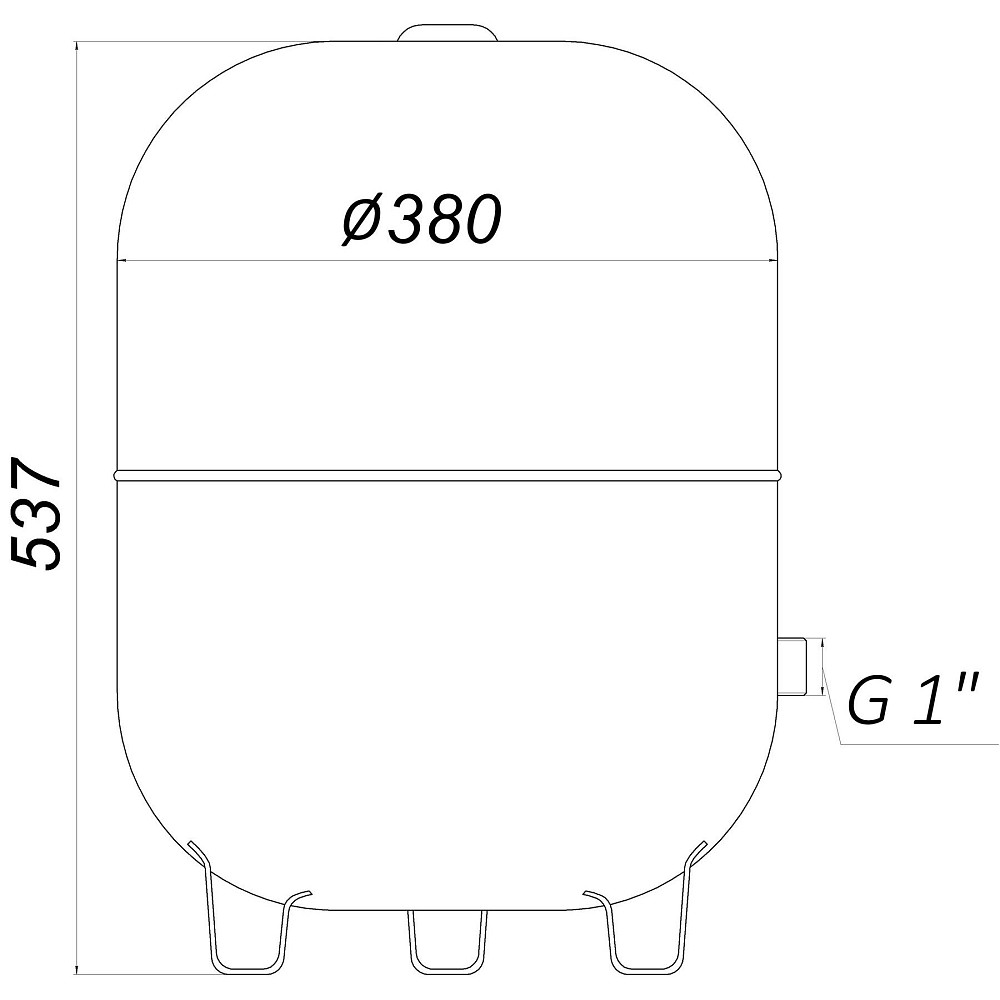 Гідроакумулятор з фіксованою мембраною  50 л Zilmet HYDRO-pro 10bar вертикальний ( 11A0005000 ) Тернополь - изображение 6