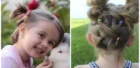 Набор детский резинок для волос 50 шт разноцветный Киев