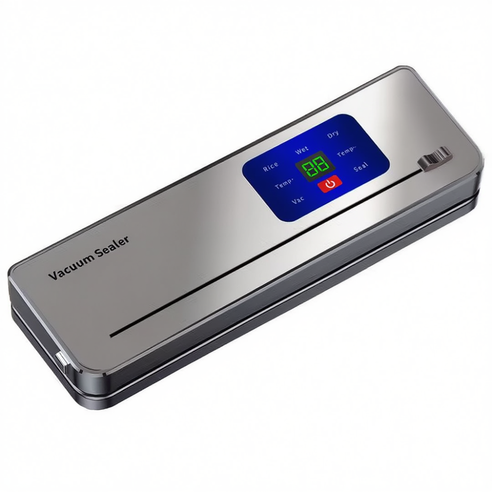 Вакууматор побутовий сенсорний для сухих і вологих продуктів 120 Вт із вбудованим різаком пакувальник вакуумний HP-11-29BL Коломыя - изображение 1