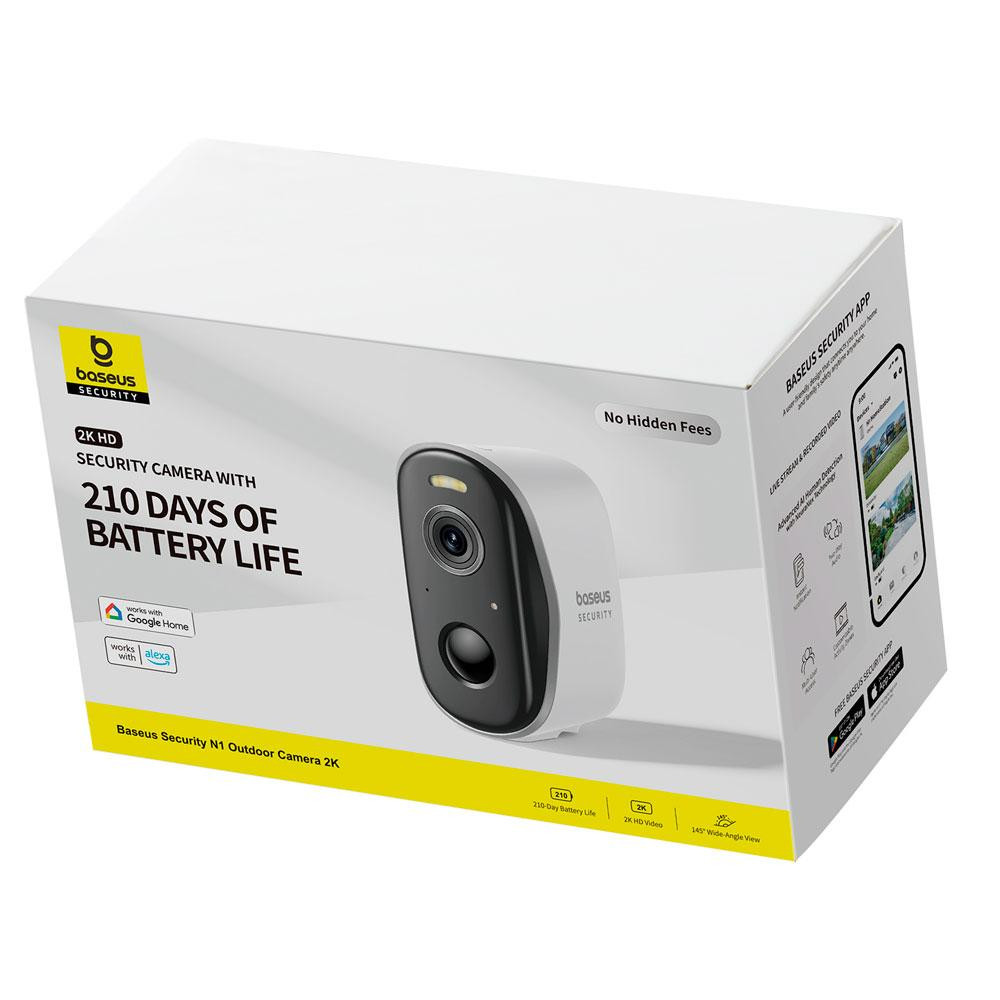 IP-камера відеоспостереження Baseus Security N1 Outdoor Camera 2K White Київ - фото 1