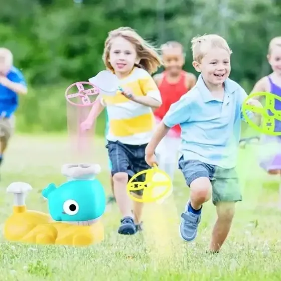 Интерактивная детская игрушка летающая тарелка фрисби Small Whale Коломыя