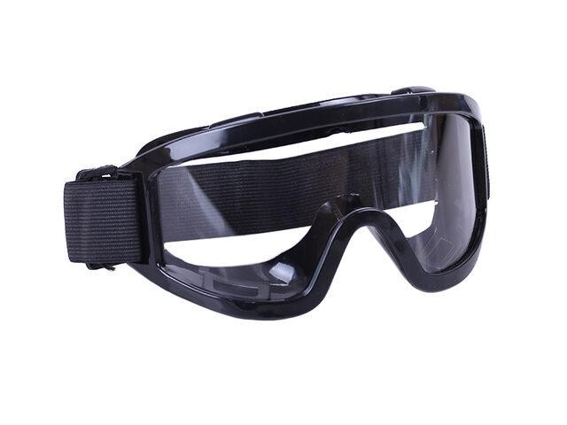 Мотоокуляри (скло однотонне прозоре) акрил тактичні чорні Мукачево - фото 1