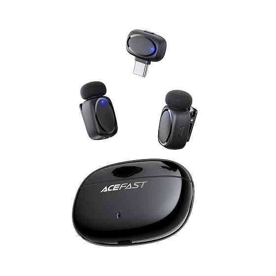 Беспроводная микрофонная система ACEFAST R2 dual-mic (Type-C) Black Одесса