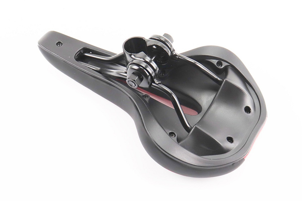 Сидіння MTB 270x140мм, чорно-червоне YF-1018 Київ - фото 2