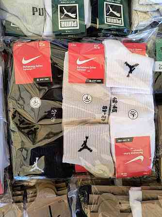 Комплект чоловічих бавовняних шкарпеток середньої висоти (4 штуки) розмір 42-46 Nike Jordan 4 Київ