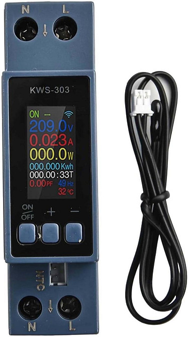 Wi-Fi лічильник електроенергії однофазний 220В 40А DIN захист KWS-303WF цифровий Київ - фото 10
