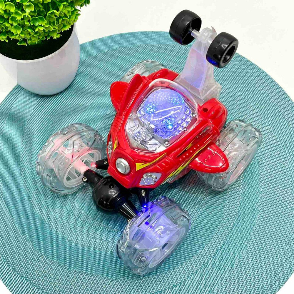 Машина Перевертень радіокерована трюкова зі колесами, що світяться 19см Червона (9996 M) Чернігів - фото 4