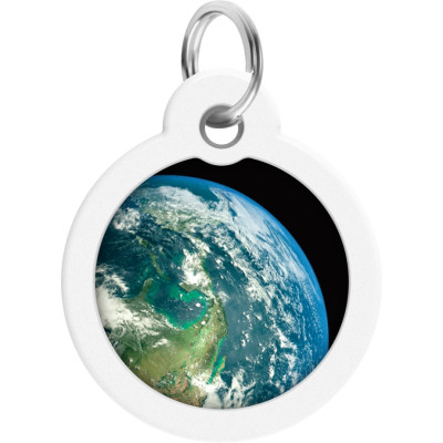 Адресник для животных WAUDOG Smart ID с QR паспортом "Земля", круг 25 мм (225-4029) Винница - изображение 2