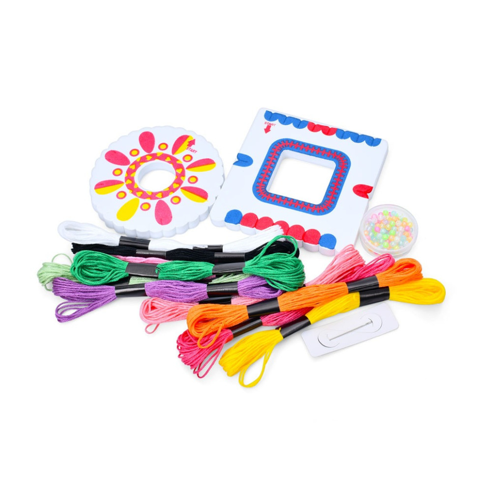 Дитячий набір творчості "New babylon" 11888C нитки 10 штук 10 кольорів Вінниця - фото 2