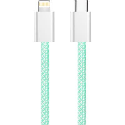 Дата кабель USB-C to Lightning 1.0m 27W green ColorWay (CW-CBPDCL061-G) Вінниця - фото 12