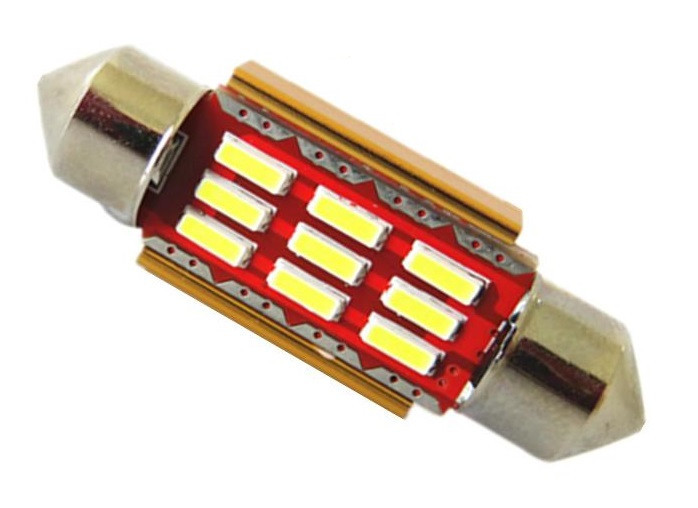 Світлодіодна лампа StarLight T11 12 діодів SMD 4014 12-24 V S8.5 41 mm WHITE Харків - фото 1