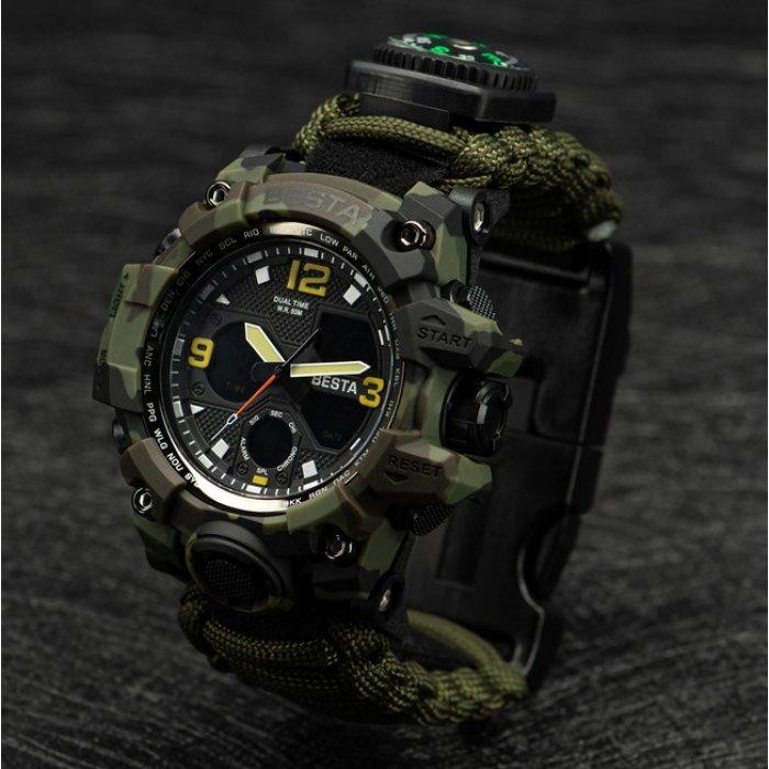 Чоловічий наручний годинник Besta Life Pro з компасом (Хакі) Вінниця - фото 8