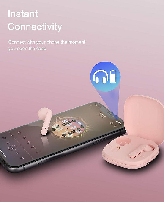 Бездротові навушники Sendowtek Bluetooth 5.0 — IPX7 Водонепроникні TWS навушники з активним шумозаглушенням Київ - фото 3