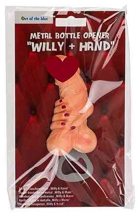 Металева відкривачка для пляшок Willy + Hand Sex Aura Київ