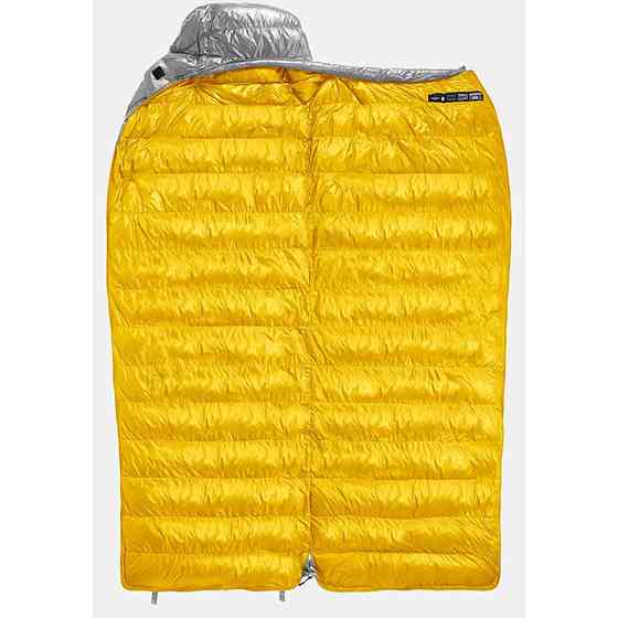 Спальний мішок із натуральним пухом Naturehike CW700 CNK2450WS048 Жовто-сірий М Київ