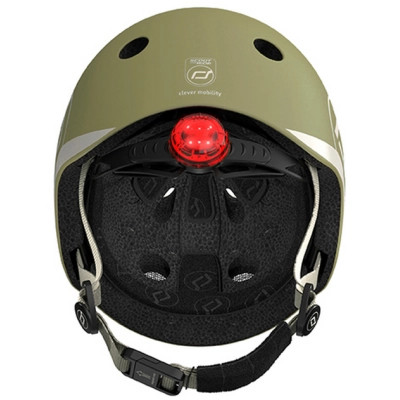 Шлем Scoot&Ride оливковий з ліхтариком 45-51см (SR-181206-OLIVE) Винница - изображение 5