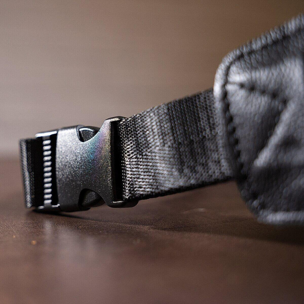 Бананка кожаная Vintage 14809 Черная Киев - изображение 10