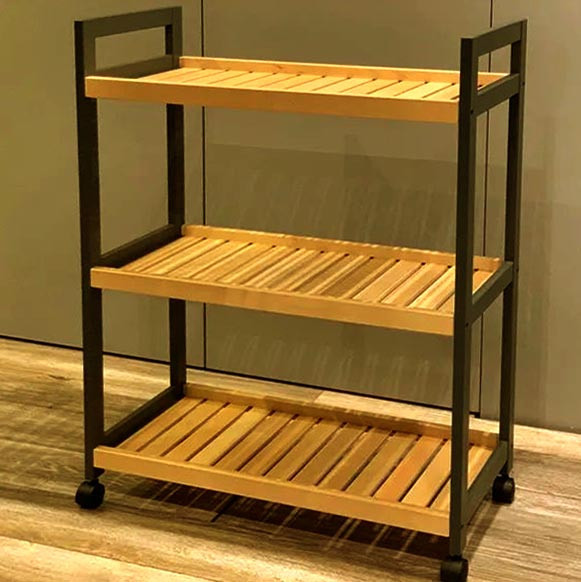 Етажерка для ванної на коліщатах "Дорлі" венге-каррі Миколаїв - фото 1