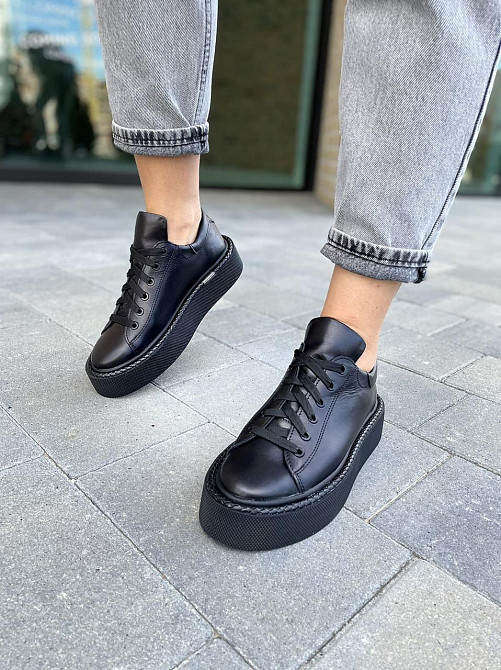 DeLis Туфлі жіночі DeLis 3404-122 чорні (весна-осінь, шкіра натуральна) (4778) лише 36р.і 41р. Коломия - фото 3