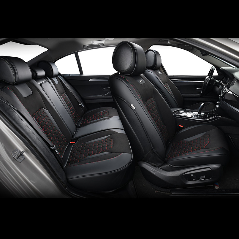 Комплект, 3D чохли для сидінь Beltex Montana, black-red Львів - фото 9