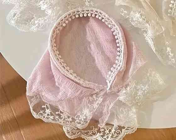 Хустка-обруч для волосся Рожева Смела