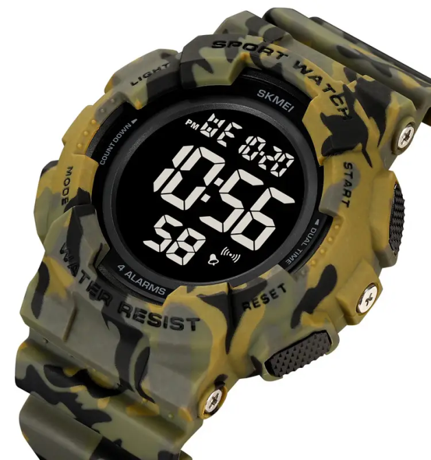 Мужские наручные спортивные часы Skmei 2081 Камуфляж с черным Винница - изображение 3