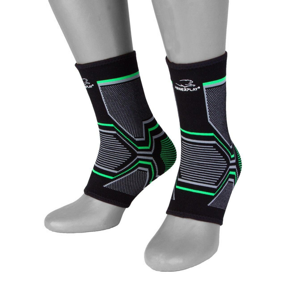 Бандажі на гомілкостоп PowerPlay 4100 Чорні (пара) L/XL Кам'янське - фото 1