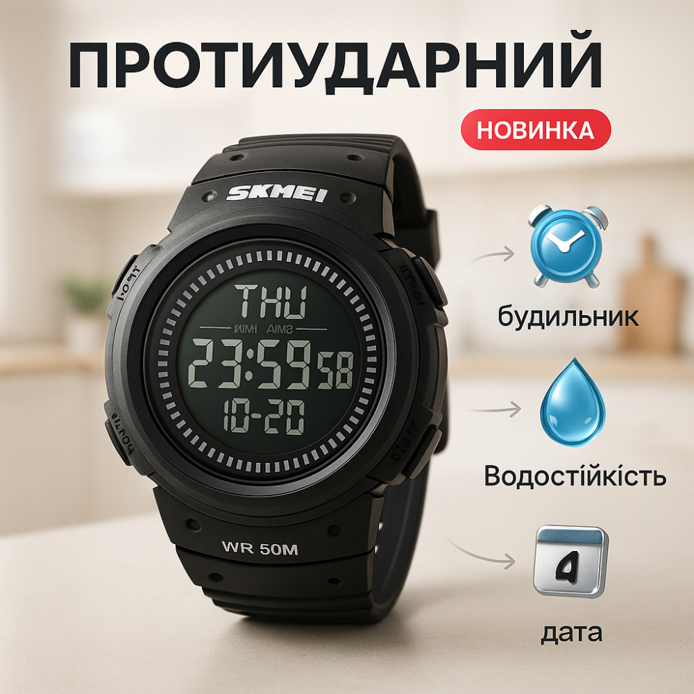 Спортивные мужские часы для парня SKMEI, Стильные спортивные часы для активного отдыха LE-25 Львов - изображение 16