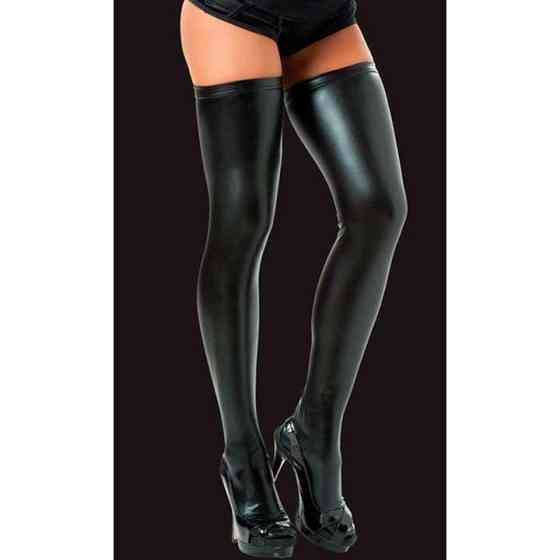 Латексные чулки - Чёрный - S/M (2/3) – Эротическое бельё Винница