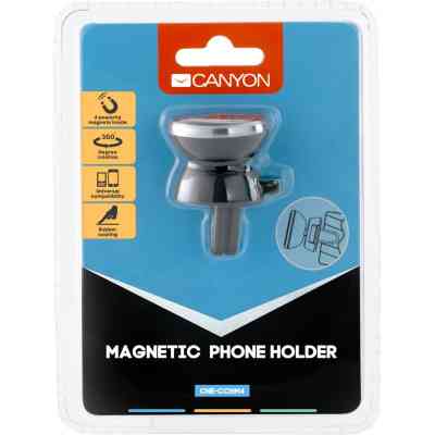 Універсальний автотримач Canyon Car air vent magnetic phone holder with button (CNE-CCHM4) Вінниця