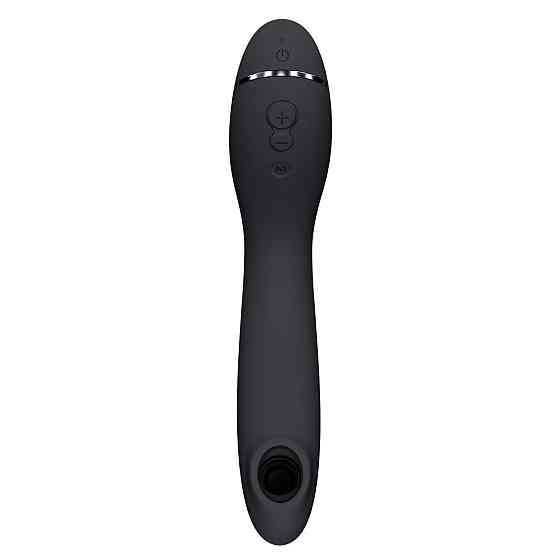 Вакуумный стимулятор для точки G и клитора с вибрацией Womanizer OG Dark Grey, 12 уровней, 3 режима Sex Aura Киев