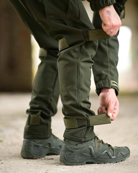 Демисезонный тактический костюм софтшел DEMENTIOZ олива ВТ6843 Одесса - изображение 9