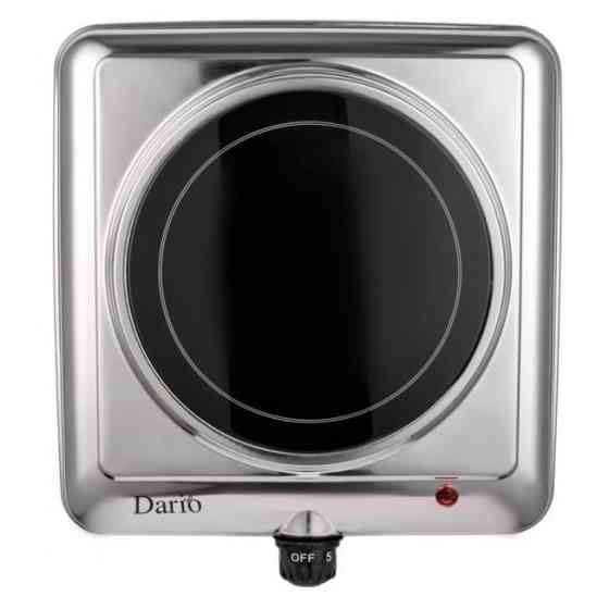 Бытовая переносная электроплита DARIO DHP121S 1200 Вт, Настольная электроплита удобная RH-54 Львов