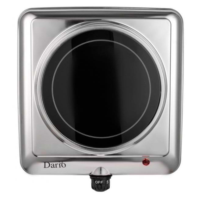 Бытовая переносная электроплита DARIO DHP121S 1200 Вт, Настольная электроплита удобная RH-54 Львов - изображение 5