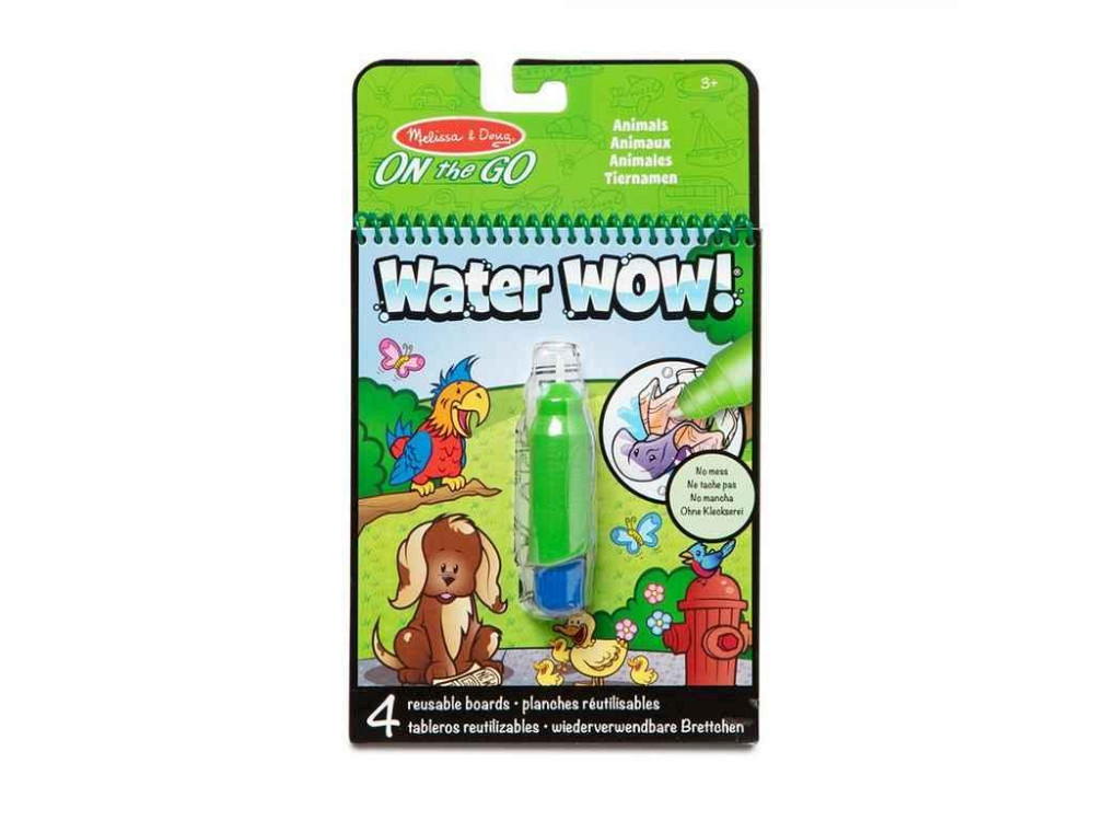 Раскраска водная Melissa Doug с ручкой «Животные» Water WOW SM93200/6074878 ТМ SPIN MASTER Киев - изображение 1