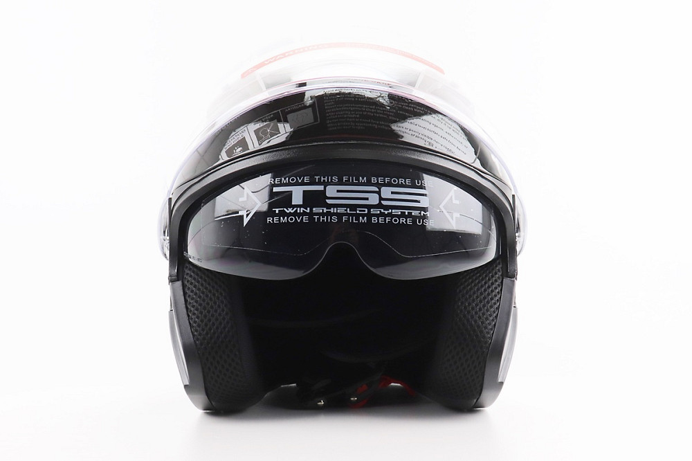 Шолом відкритий+відкидні окуляри BLD-708 М (57-58см), ЧОРНО-СИНІЙ "Bulldog" Киев - изображение 5