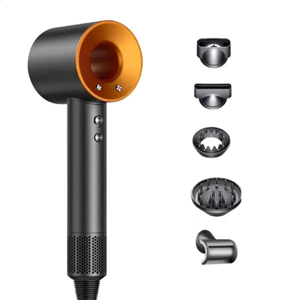 Фен стайлер для волосся 5 в 1 Supersonic Premium 1600 Вт 5 насадок 3 режими швидкості Золотий PH770GGOLD Київ - фото 1