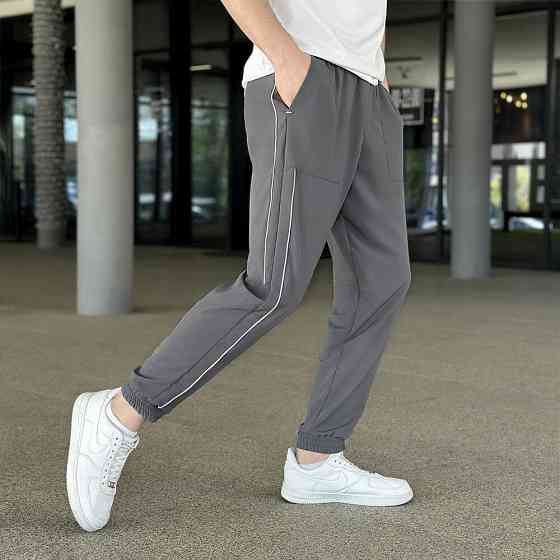 Мужские легкие джогеры из софта темно-серые Pobedov Weekend Киев