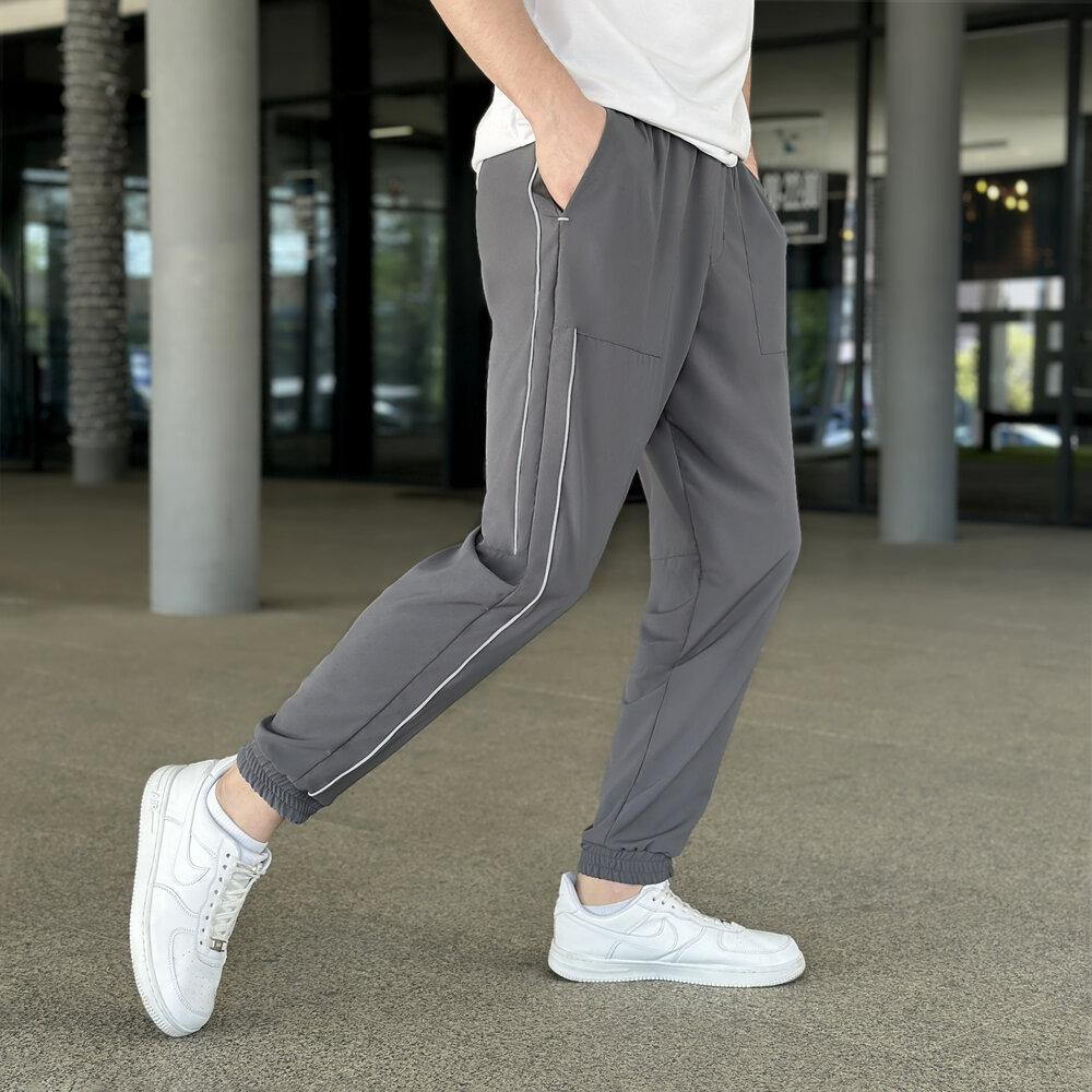 Мужские легкие джогеры из софта темно-серые Pobedov Weekend Киев - изображение 4