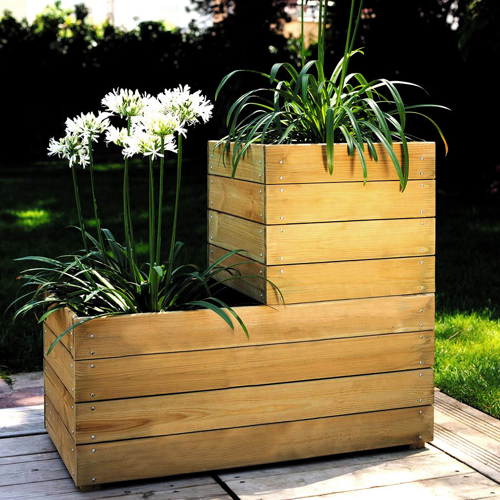 Кашпо садове "Гуаяна" сієна Миколаїв - фото 1