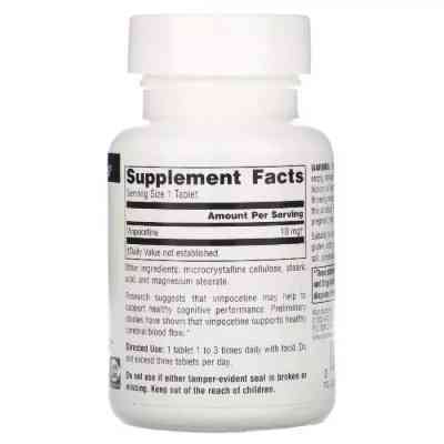 Травы Source Naturals Винпоцетин,10 мг, Vinpocetine, 60 таблеток (SN1398) Винница