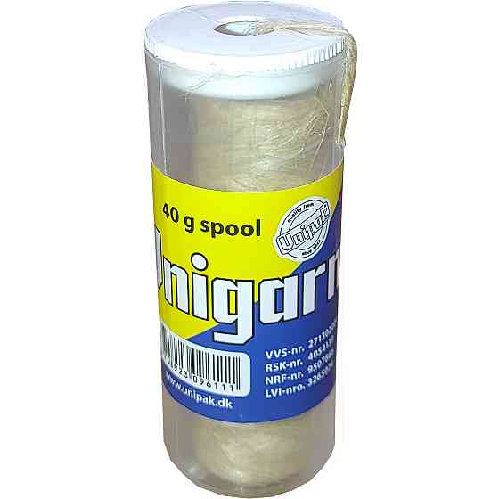 Пакля, льон сантехнічний Unigarn  40g UNIPAK (катушка в тубусі) Тернополь