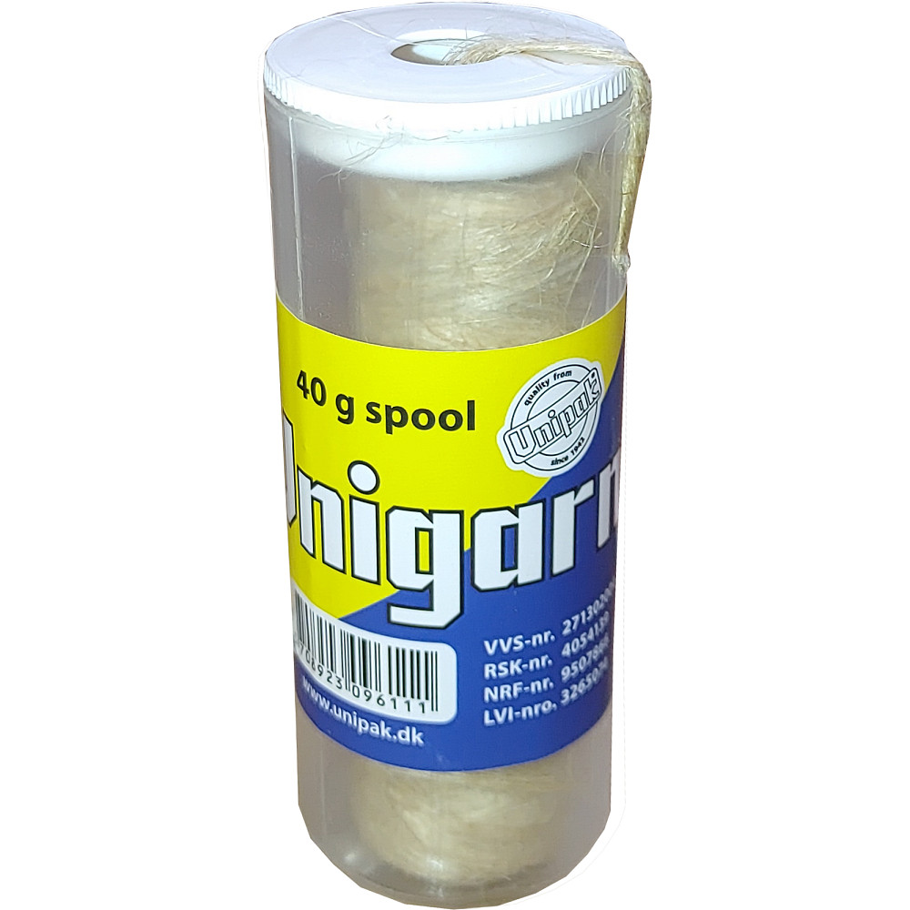 Пакля, льон сантехнічний Unigarn  40g UNIPAK (катушка в тубусі) Тернополь - изображение 1