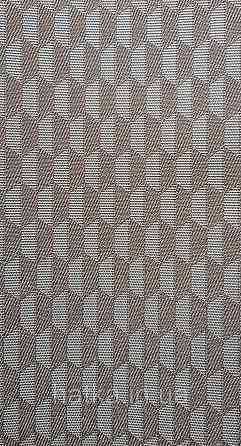 Шпалери вінілові на флізеліні AdaWall Omega1.06х10 геометрія 3д фігури роми смуги коричневі 23208-5 Київ