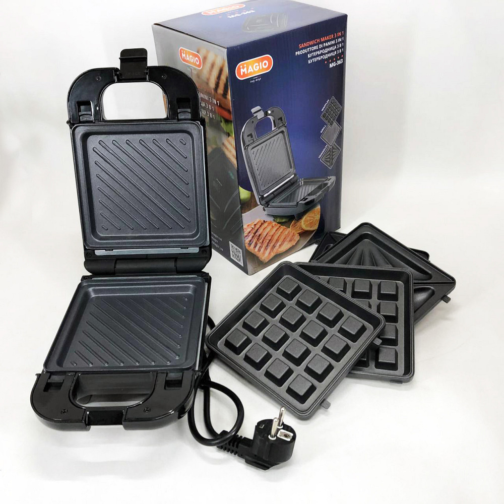 Решітка для смаження овочів, Електричний гриль для вафель, Бутербродниця професійна FP-90 Львів - фото 13