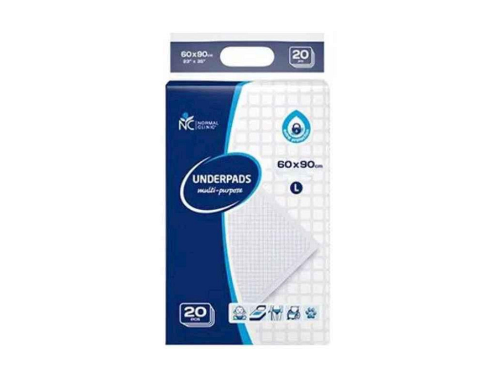 Пелюшки для немовлят L 60x90 см 20 шт ТМ NORMAL Clinic Киев - изображение 1