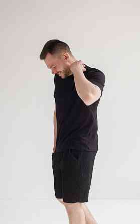 Мужские шорты муслиновые Черный M Харьков