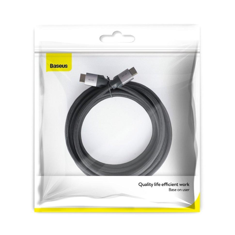 HDMI кабель Baseus CAKSX з підтримкою FullHD/4K video resolution (Чорний, 5 м) Миколаїв - фото 10