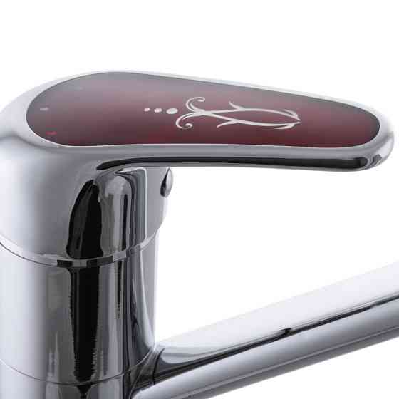 Смеситель для кухни Cron Magic 555 (красная ручка) (CR0110) Киев