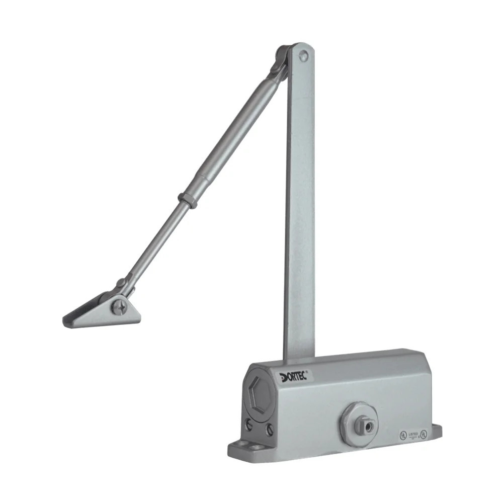 Дверний доводчик Dortec DT-64H Silver з фіксацією дверей у відчиненому положенні (63-00023) Київ - фото 2